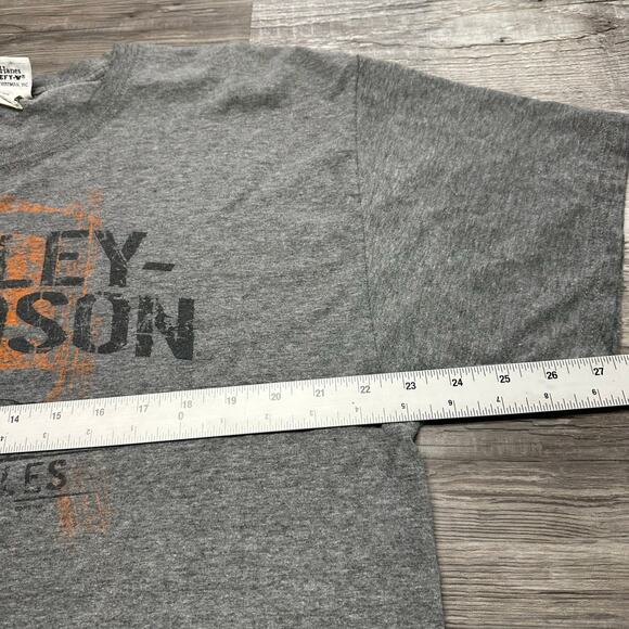 Harley Davidson‎ Motorcycles High Point Cyber Flames Gray Mens XL Biker T-Shirt - Picture 7 of 9